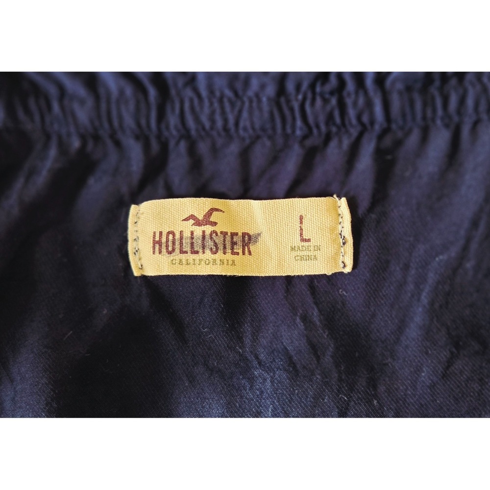 Vtg Y2K Hollister Crochet Lace Adjustable Straps Top Drawstring Waist Size L - Picture 6 of 7